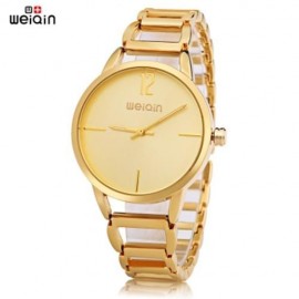 WEIQIN W4830 FEMALE QUARTZ WATCH CONCISE STYLE LUMINOUS HOLLOW STAINLESS STEEL BAND 3ATM W