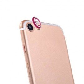METAL LENS PROTECTOR CAMERA PROTECTIVE COVER FOR IPHONE 7 (ROSE MADDER)