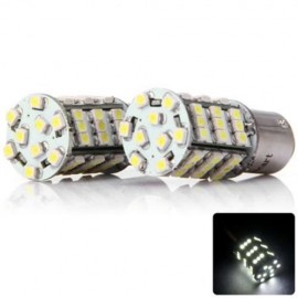 PAIR OF SENCART 1157 P21/5W BA15D 4W 54 X SMD-3528 220LM WHITE LIGHT CAR BULB - DC 12V (CO