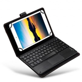 3 IN 1 UNIVERSAL WIRELESS BLUETOOTH KEYBOARD TOUCH CONTROL TABLET PROTECTIVE CASE WITH STA