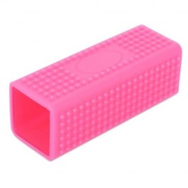 PET DOG CAT BATH BRUSH COMB DEPILATION SOFT SILICONE STICKY HAIR TOOL (ROSE RED)