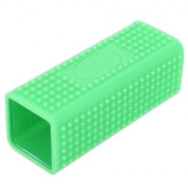 PET DOG CAT BATH BRUSH COMB DEPILATION SOFT SILICONE STICKY HAIR TOOL (GREEN)
