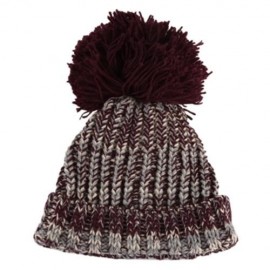 CHIC POM POM EMBELLISHED KNITTED HAT FOR CHILD (COFFEE)