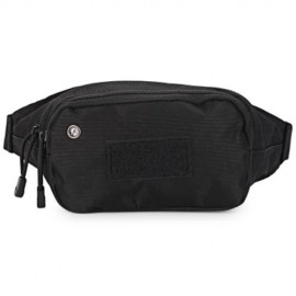 CASUAL MOUNTAIN-CLIMBING CAMOUFLAGE CAMP TRAVEL SHOULDER CROSSBODY WAIST BAG FOR MEN (BLAC