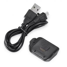 CHARGING CRADLE DOCK FOR SAMSUNG GALAXY GEAR FIT R382 SMART WATCH WITH MICRO-USB CABLE (BL