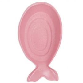 FISH SHAPE SEASONING DISH WHEAT STRAW VINEGAR PLATE (PINK)