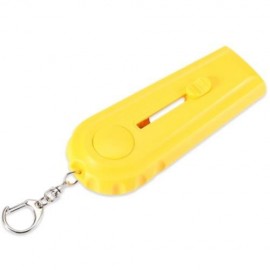 BEER BOTTLE OPENER CAP LAUNCHER SHOOTER WITH KEY RING (YELLOW)