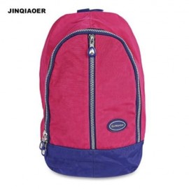 JINQIAOER TRENDY ZIP AROUND PRINTED BACKPACK FOR WOMEN (ROSE MADDER)