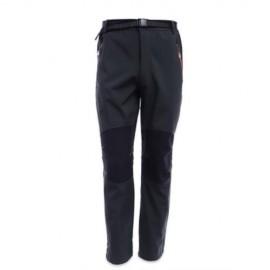 OUTDOOR HIKING TREKKING CLIMBING WINDPROOF WATER RESISTANT WARM SPORTS PANTS (GRAY)