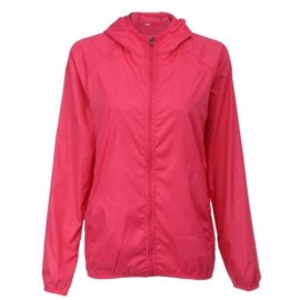 OUTDOOR SPORT HIKING CAMPING QUICK DRY WATERPROOF BREATHABLE JACKET LIGHTWEIGHT COAT (ROSE