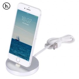 HOCO P5 8 PIN CHARGER DESKTOP CHARGING SYNC DOCK FOR IPHONE (SILVER)