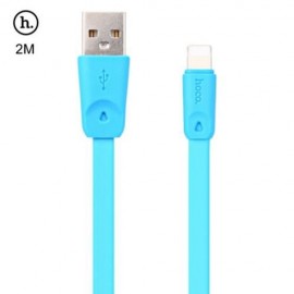 HOCO X9 8 PIN NOODLE CHARGE DATA TRANSFER CABLE 2M (BLUE)
