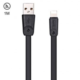 HOCO X9 8 PIN NOODLE CHARGE DATA TRANSFER CABLE 1M (BLACK)