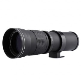 420 - 800MM F/8.3 - 16 SUPER TELEPHOTO MANUAL ZOOM LENS WITH ADAPTER FOR CANON EOS EF CAME