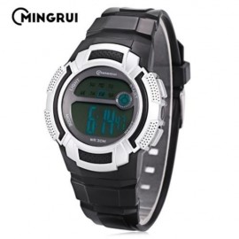 MINGRUI MR - 8565112 KIDS LED DIGITAL WATCH ALARM CALENDAR CHRONOGRAPH 3ATM WRISTWATCH (BL