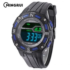 MINGRUI MR - 8581103 KIDS DIGITAL CALENDAR 3ATM WRISTWATCH (BLUE)