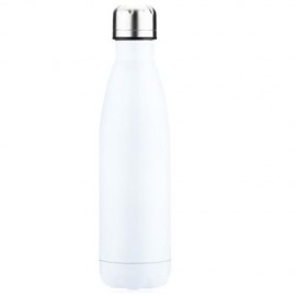 500ML COLA STYLE STAINLESS STEEL CHILDREN ADULTS WATER BOTTLE (WHITE)