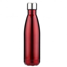 500ML COLA STYLE STAINLESS STEEL CHILDREN ADULTS WATER BOTTLE (RED)