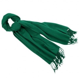 STYLISH PURE COLOR TASSEL DESIGN LADIES WARM SCARF (GREEN)