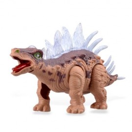 RONGKAI REALISTIC ELECTRIC ANIMAL MODEL STEGOSAURUS FOR KIDS (BROWN)