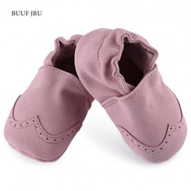 BUUF JRU BRIEF STYLE SOFT SOLE SOLID SLIPPERS FOR BABIES (PINK)