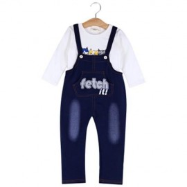 BABIES CASUAL COTTON BLEND T-SHIRT TWINSET (WHITE)