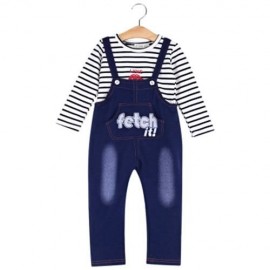 BABIES CASUAL COTTON BLEND T-SHIRT TWINSET (PURPLISH BLUE)