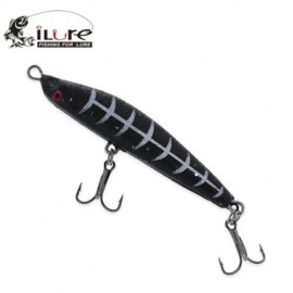 ILURE FISHING LURE BAIT CRANKBAIT WITH REGULUS LEAD (BLACK AND GREY)