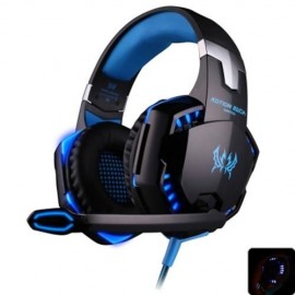 EACH G2000 GAMING HEADSET WITH HIDDEN MIC FOR COMPUTERS GAME (BLUE)