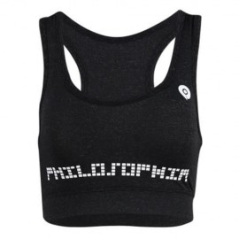 WOMEN FULL COVERAGE RACERBACK SPORT YOGA RUNNING BRA (BLACK GREY)