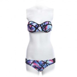 WOMEN FLORAL PRINTING SEXY SEPARATED BIKINI SWIMSUIT (COLORMIX)