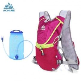 AONIJIE 8L UNISEX RUNNING BACKPACK WITH 1.5L WATER BAG (ROSE RED)