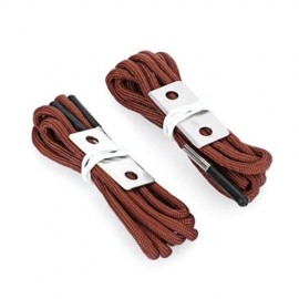 PAIRED 145CM NYLON FLINT LACES WITH STRIKER PLATE (BROWN)