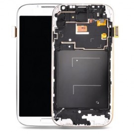 REPLACEMENT LCD SCREEN ASSEMBLY FRAME FOR SAMSUNG S4 I337 (WHITE)