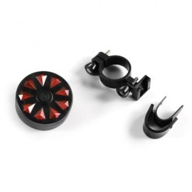 BICYCLE REAR LIGHT 9 DIAMOND TAILLIGHT LED FLASH LAMP (DEEP RED)