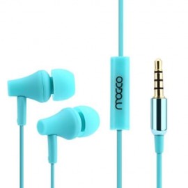 MOGCO M6 HIFI WIRED STEREO EARPHONES HEADPHONES (BLUE)
