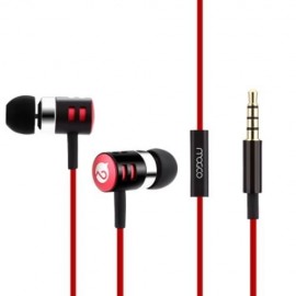 MOGCO M3 HIFI WIRED STEREO EARPHONES HEADPHONES (RED)