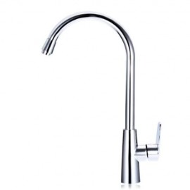 360 DEGREE ONE HOLE SINGLE HANDLE WATER KITCHEN TAP (SILVER)