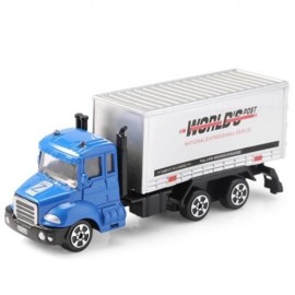 THE NORTH E HOME ALLOY 1:64 SCALE CONTAINER TRUCK TOY (BLUE)