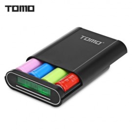 TOMO T4 DIY 4 X 18650 LI-ION BATTERY SMART POWER CHARGER (BLACK)