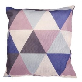 GEOMETRIC TRIANGLE COTTON LINEN PILLOW CASE HOME DECOR (COLORMIX)