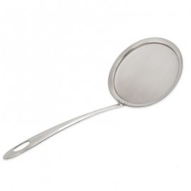 Stainless Steel Food Strainer Filter Oil Removal Spoon (SILVER)