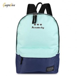 GUAPABIEN STAR PATTERN DECORATION CANVAS TRAVEL SHOPPING PORTABLE BAG HANDBAG SCHOOL BACKP