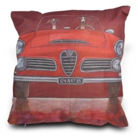 CARTOON DOG COTTON LINEN PILLOW CUSHION CASE HOME DECOR (TYPE C)