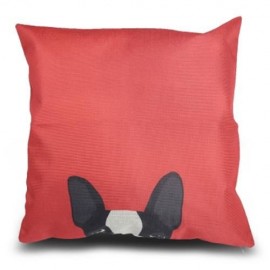 HIDE CAT DOG COTTON LINEN PILLOW CUSHION CASE HOME DECOR (COLORMIX)