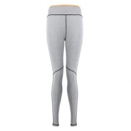 YOGA SPORT PANTS COMPRESSION TIGHT LEGGINGS WITH SIDE STRIPE (ORANGE)
