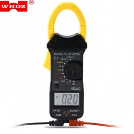 WHDZ DT3288C Digital Current Temperature Clamp Ammeter (BLACK)
