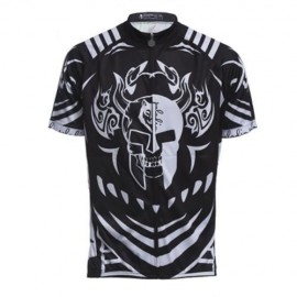 BREATHABLE BIKE CYCLING SHORT WEAR JERSEY BICYCLE EQUIPMENT (BLACK)