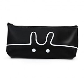 CARTOON ANIMAL PEN BAG FOR SCHOOL (BLACK)
