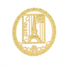 HOLLOW OUT METAL BOOKMARK MINI LACE STATIONERY (COPPER COLOR)